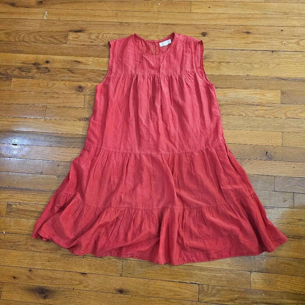 Velvet by Graham & Spencer Addie Dress Small Coral